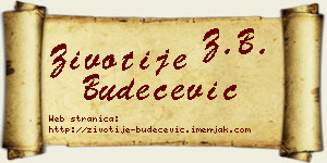 Životije Budečević vizit kartica